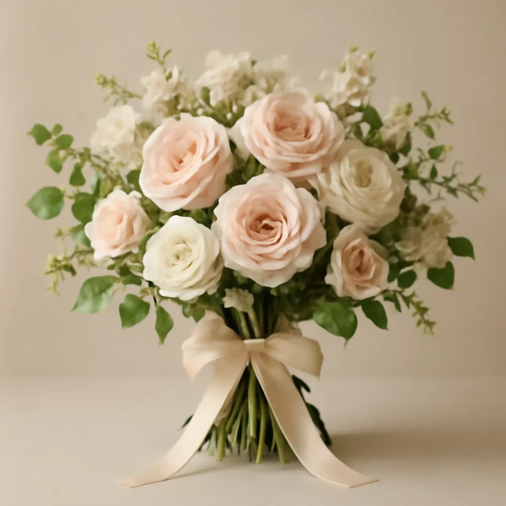 Hand-tied bouquet details for the Thornhill Florist page