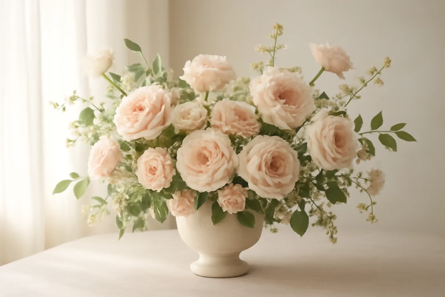 Thornhill Florist floral hero arrangement in soft natural light