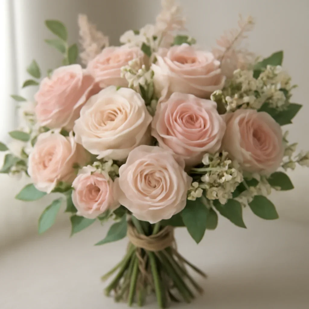 Hand-tied bouquet details for the Valentine's Day Flowers Markham page