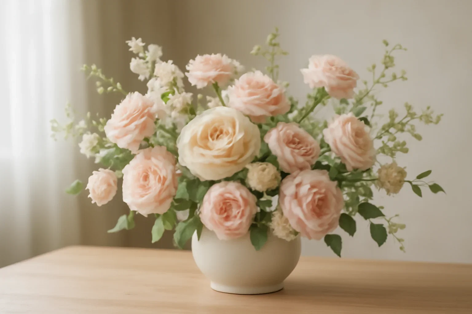 Vaughan Florist floral hero arrangement in soft natural light